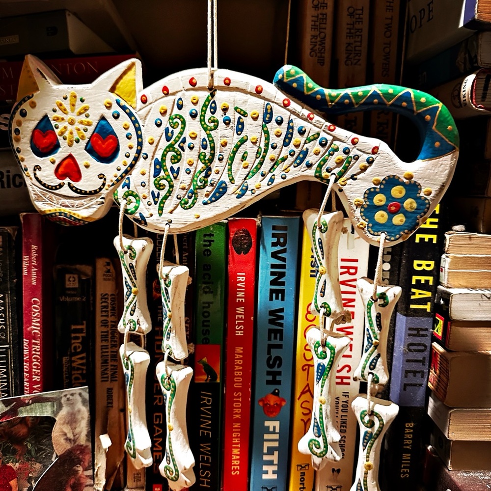 Dia de los Gato...  Cat Wall Hanging.